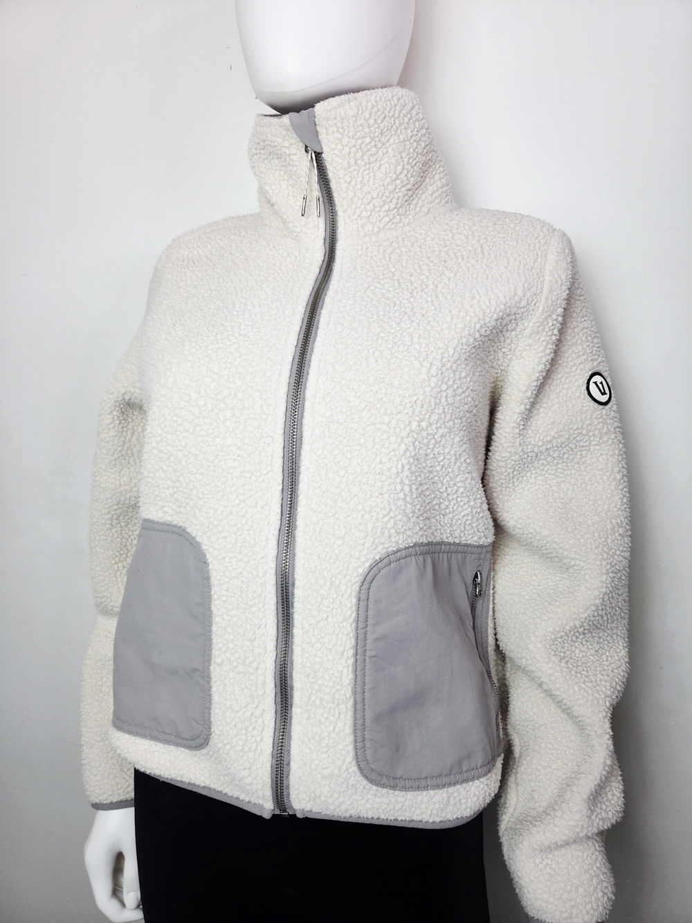 Vuori Cream Sherpa Zip Jacket